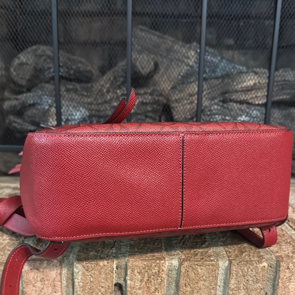 Coach Signature Red Backpack - Picture 8 of 10